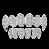 18K WHITE GOLD VAMPIRE GRILLZ