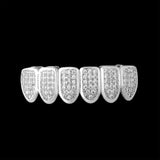 18K WHITE GOLD VAMPIRE GRILLZ