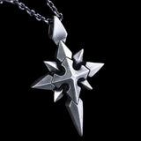 SPIKED STAR CROSS NECKLACE