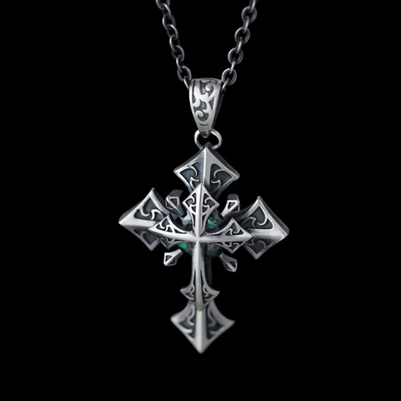 EMERALD GOTHIC CROSS