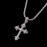 MICRO DIAMOND CROSS NECKLACE